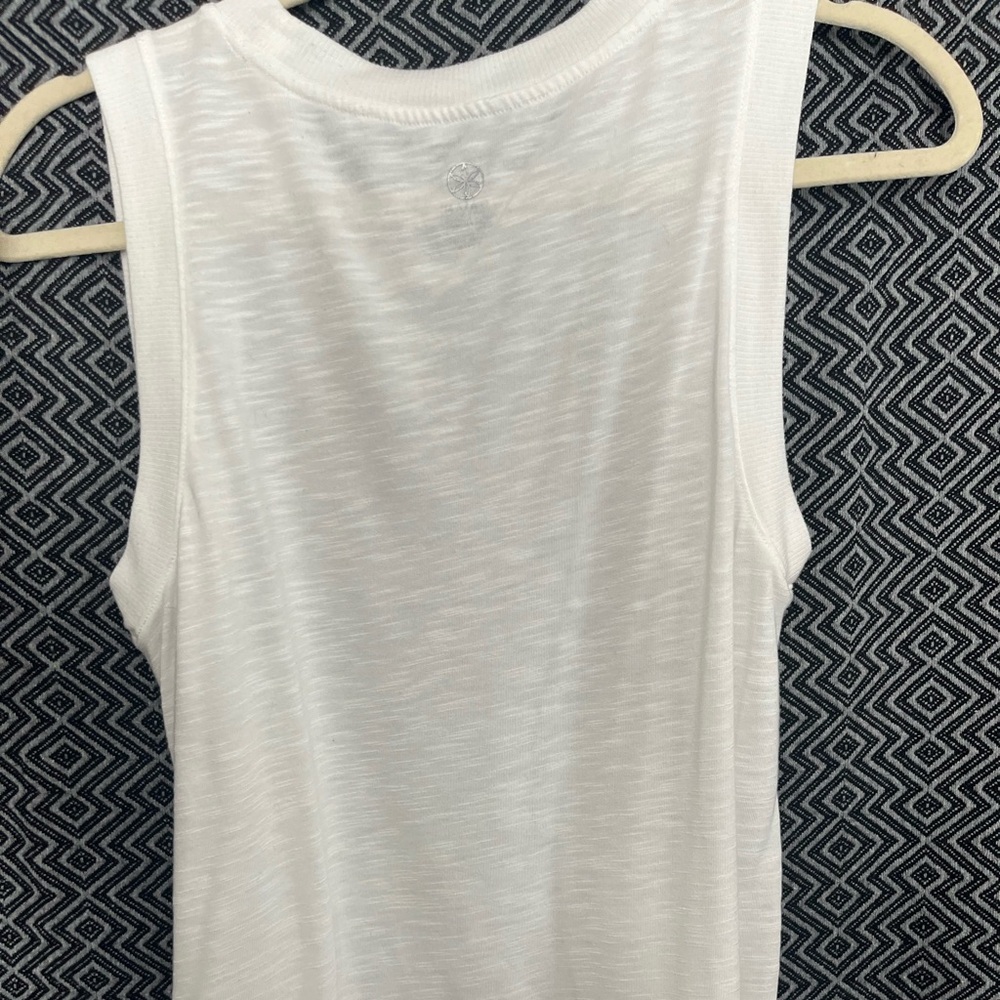 GAIAM white Casual Sleeveless Top